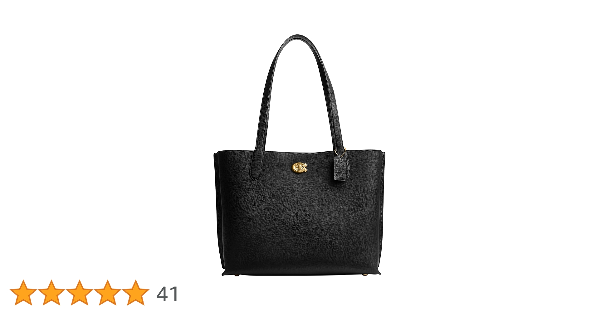 Amazon | コーチ ウィロー トート 38, ブラック, One Size